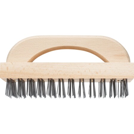 Pferd Flat Wire Block Brush, Straight Back - 8 x 12 Rows, CS Wire 85094